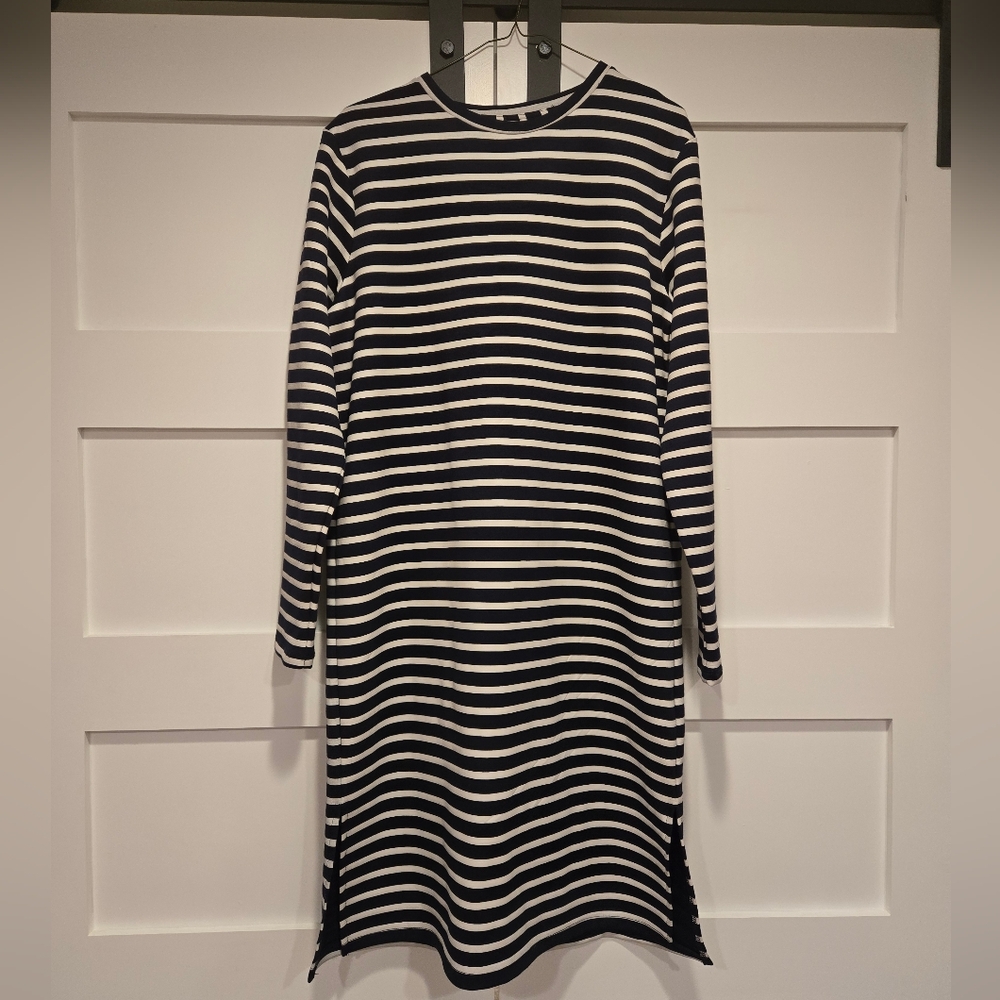 Soyaconcept Navy and White Striped Dress